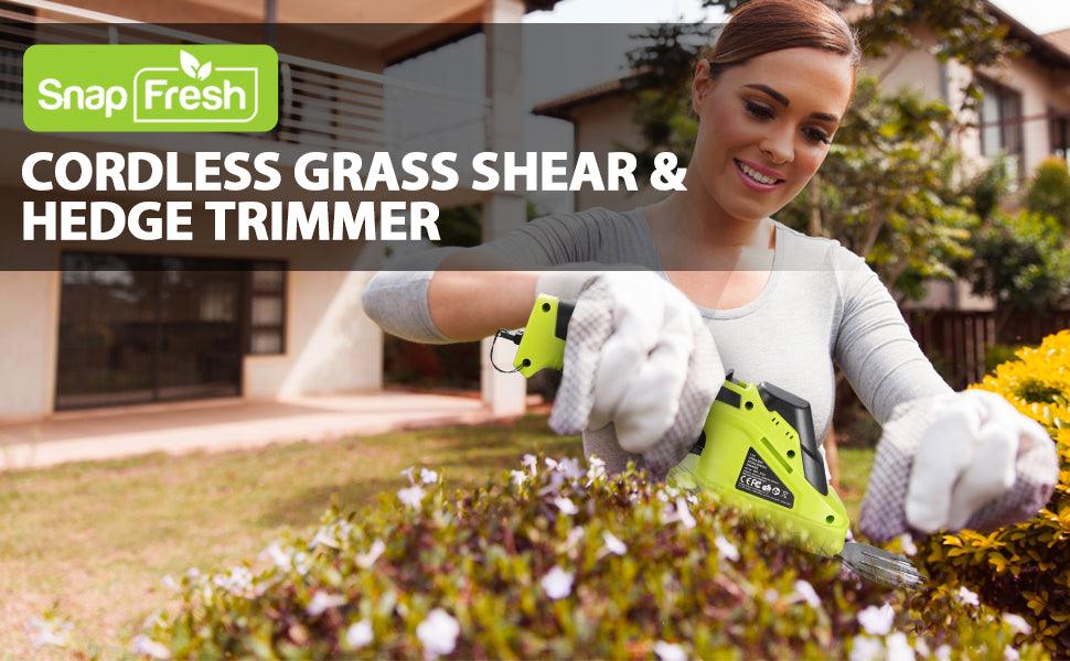 SnapFresh 7.2V Cordless Shrubbery and Grass Shears – the perfect tool for maintaining your lawn and garden with ease and efficiency - SnapFresh