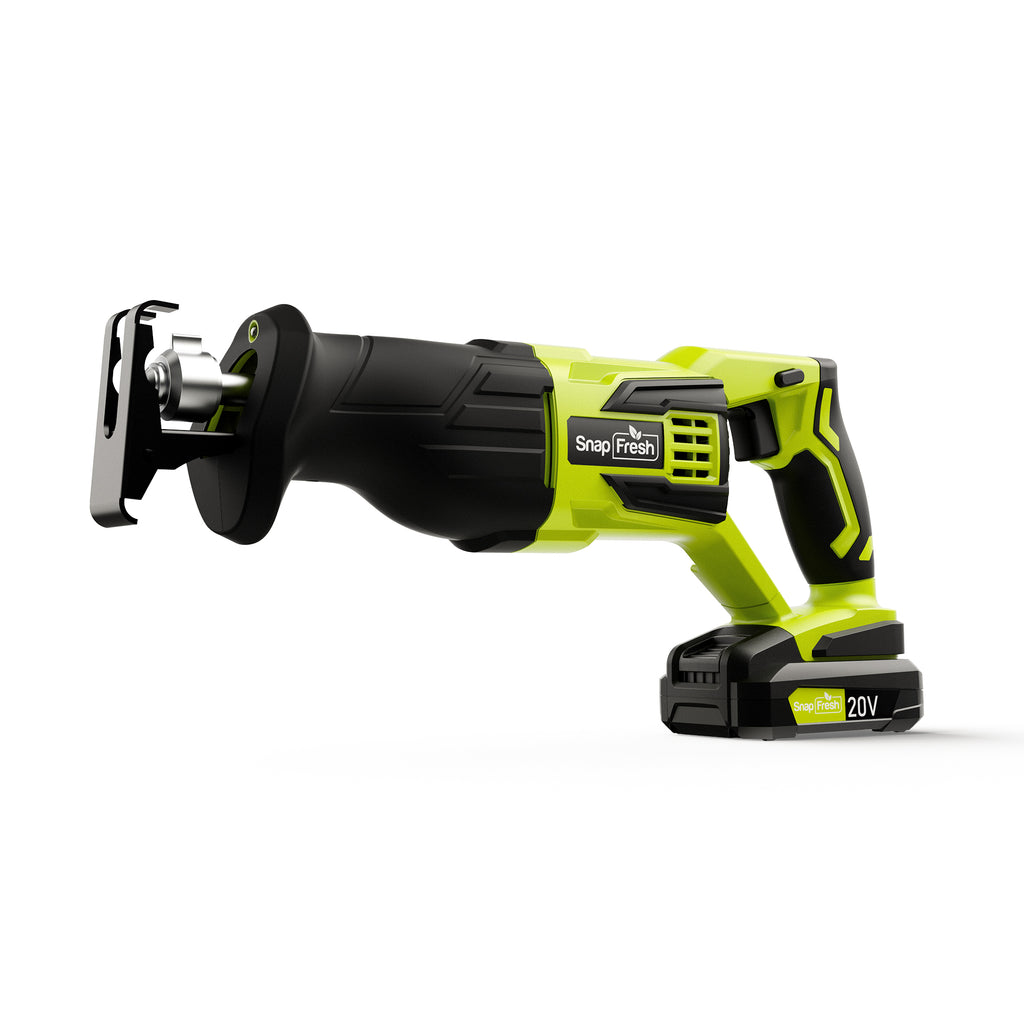 SnapFresh 20V Cordless Reciprocating Saw with 5 Blades – SnapFresh