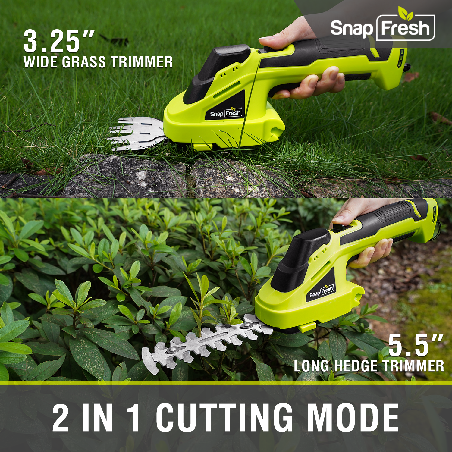 7.2V Cordless Shrubbery and Grass Shears (BBT-GT03 Green)