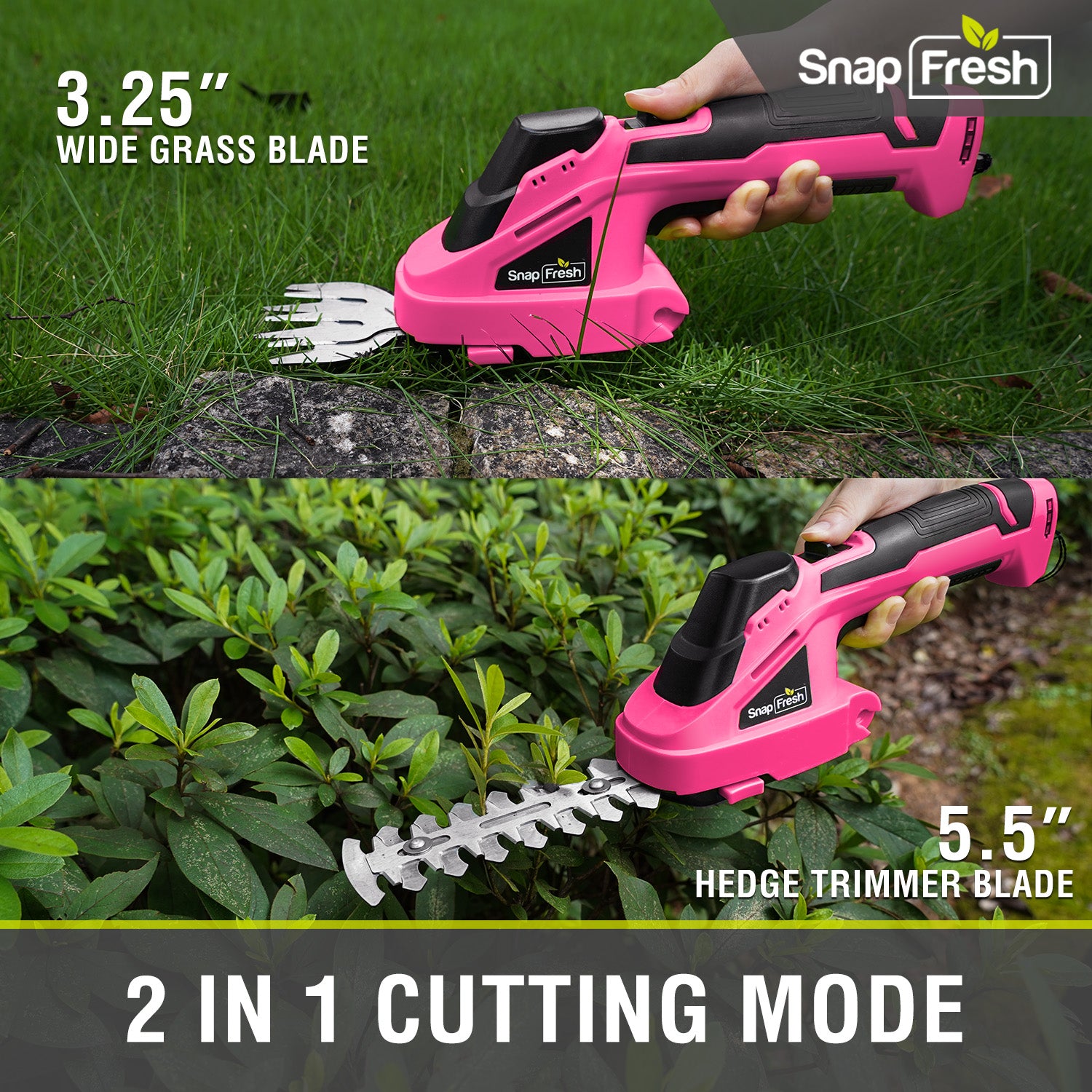 7.2V Cordless Shrubbery and Grass Shears (BBT-GT03 Pink)