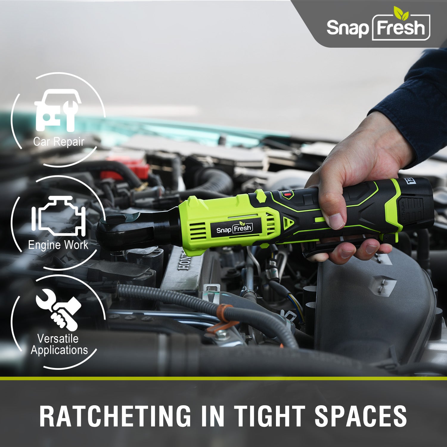 12V Cordless Electric Ratchet Wrench