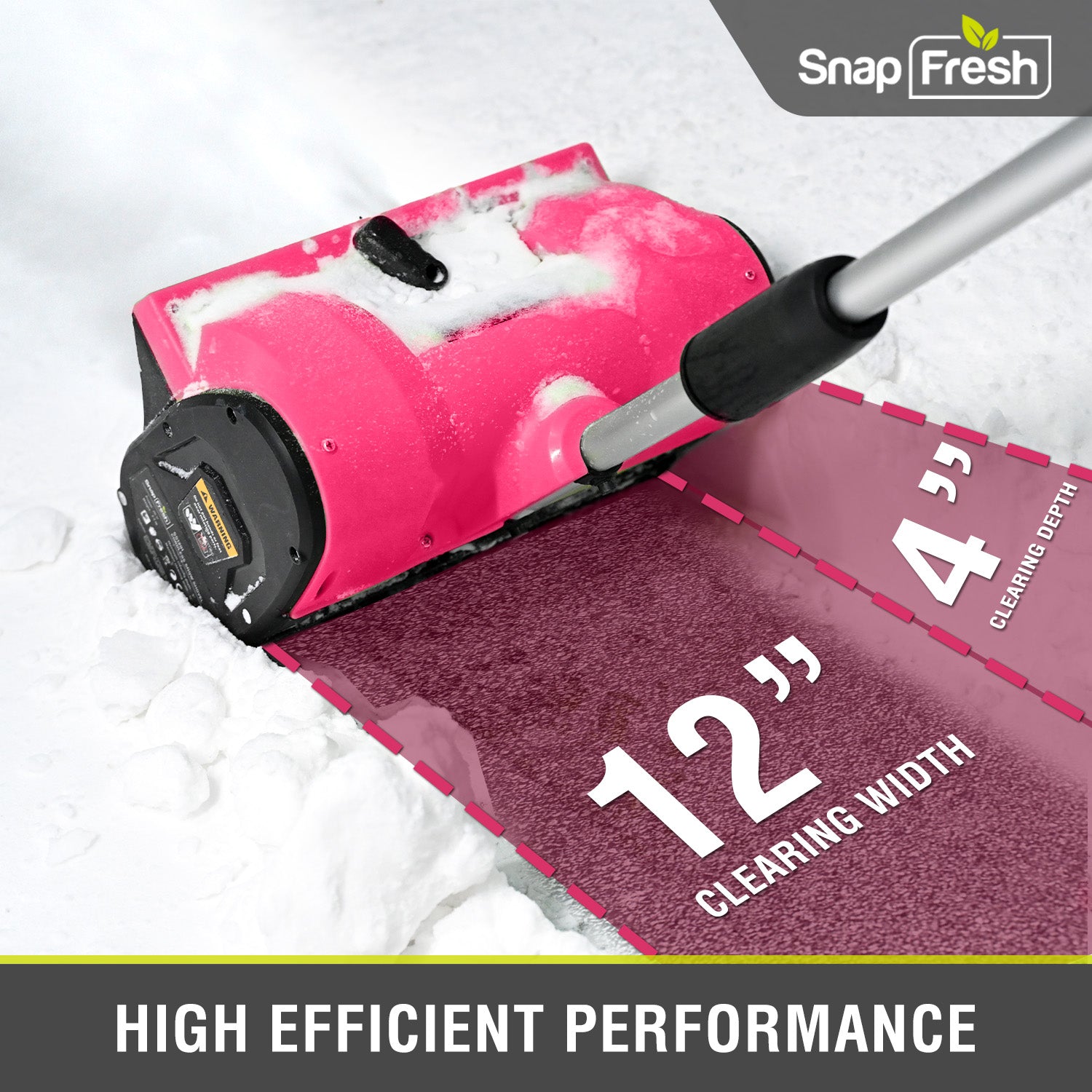 20V Cordless Brushless Snow Shovel , 4.0Ah Li-Ion Battery And Charger (SS1201-P)