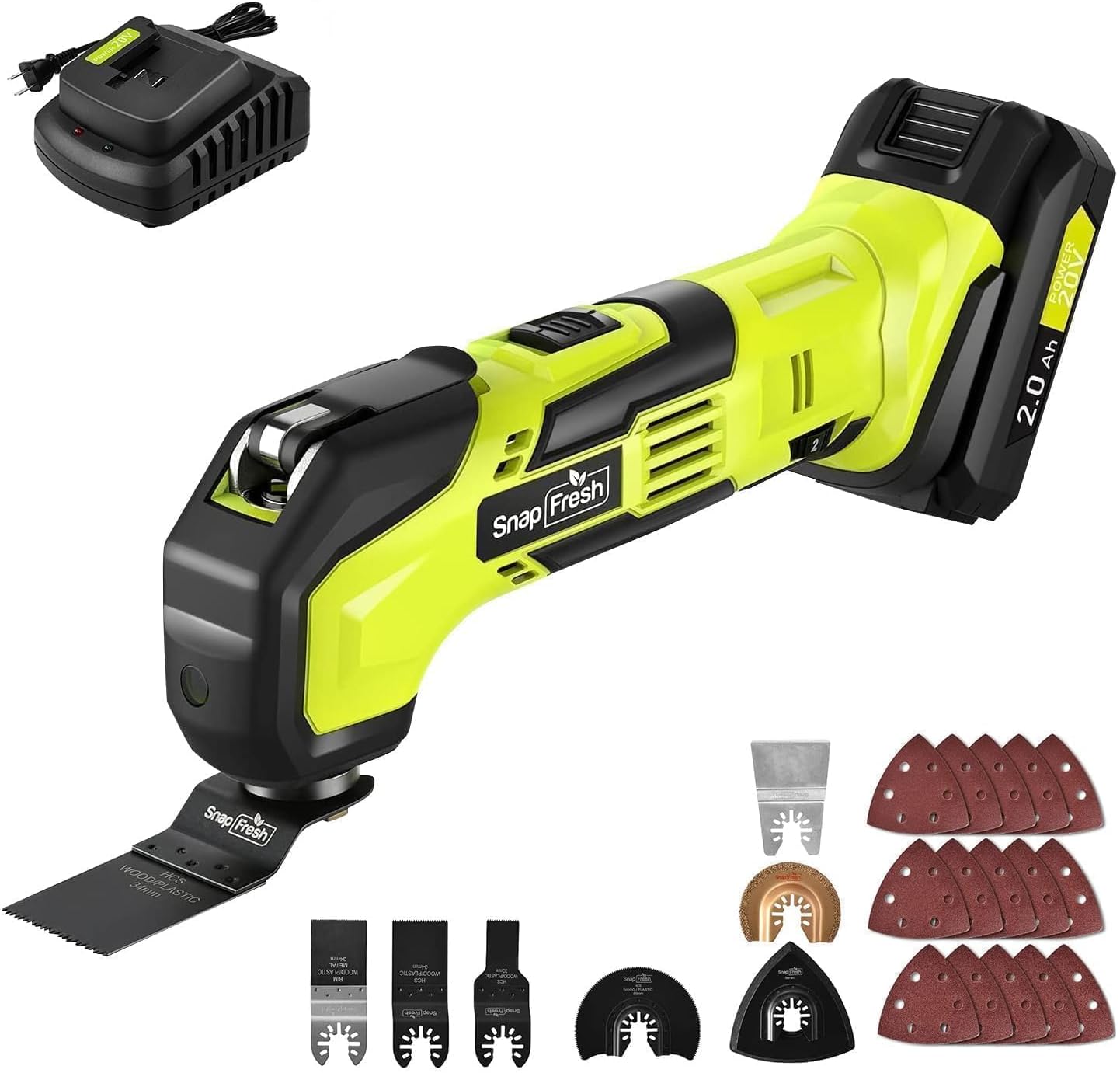 20V Oscillating Tool with 2.0Ah Li-ion Battery and Charger (BBT-ZOY01)