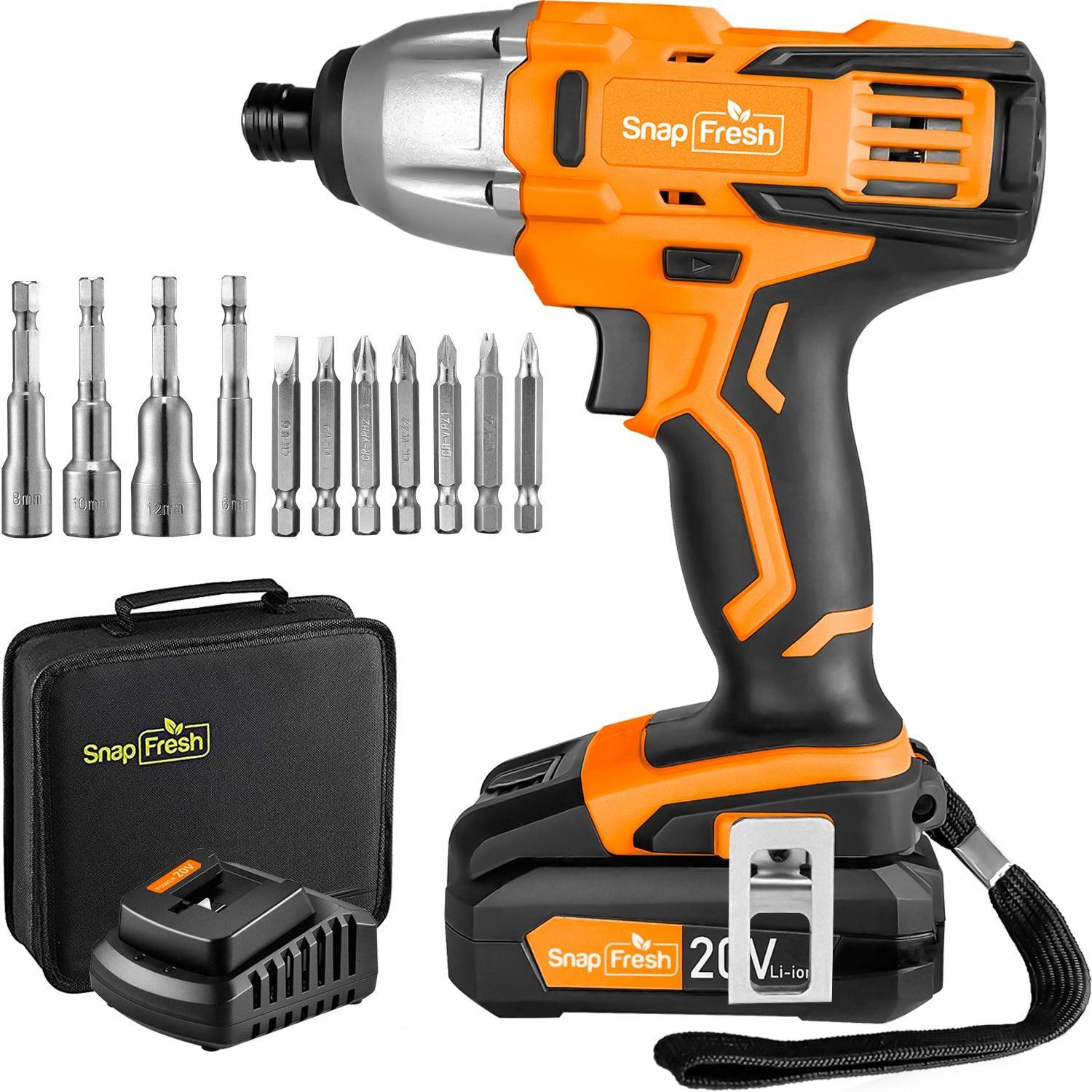 20V Impact Driver Set with 2.0Ah Li-ion Battery and Charger (BBT-POB04) - SnapFresh