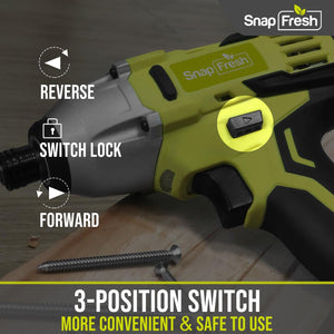 20V Impact Driver Set with 2.0Ah Li-ion Battery and Charger (BBT-POB04) - SnapFresh