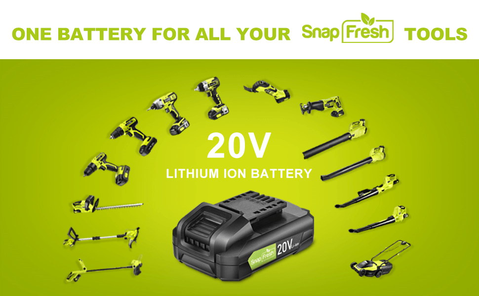 Unleash the power of cordless freedom with SnapFresh 20V battery platform! - SnapFresh
