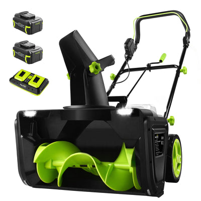 40V Cordless Brushless Snow Blower , 2X5.0Ah Li-Ion Battery And Charger (SB2001)