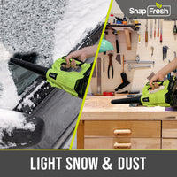 20V Cordless Compact Leaf Blower(180MPH/150CFM) , 2.0Ah Li-ion Battery and Charger (BBT-ZE20BW01)
