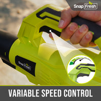 20V Cordless Compact Leaf Blower(180MPH/150CFM) , 2.0Ah Li-ion Battery and Charger (BBT-ZE20BW01)
