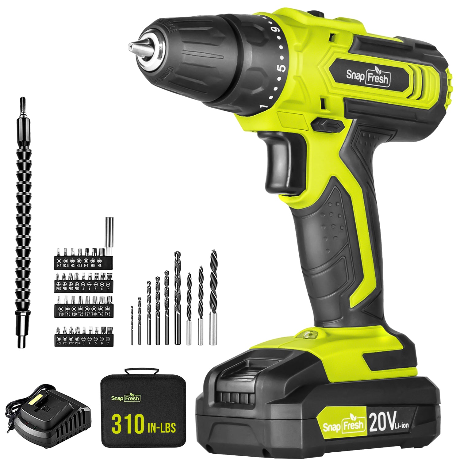 20V Power Drill with 2.0Ah Li-ion Battery and Charger (BBT-JOZ57C)