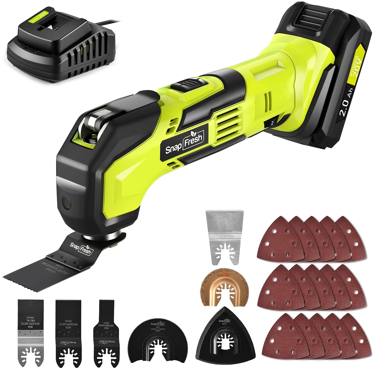 20V Oscillating Tool with 2.0Ah Li-ion Battery and Charger (BBT-ZOY01)