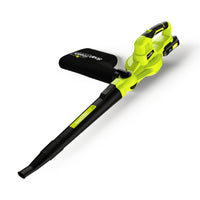 20V Cordless 2-in-1 leaf blower/Vacuum (130CFM/120MPH), 4.0Ah Li-ion Battery and Charger (BBT-YOR03)