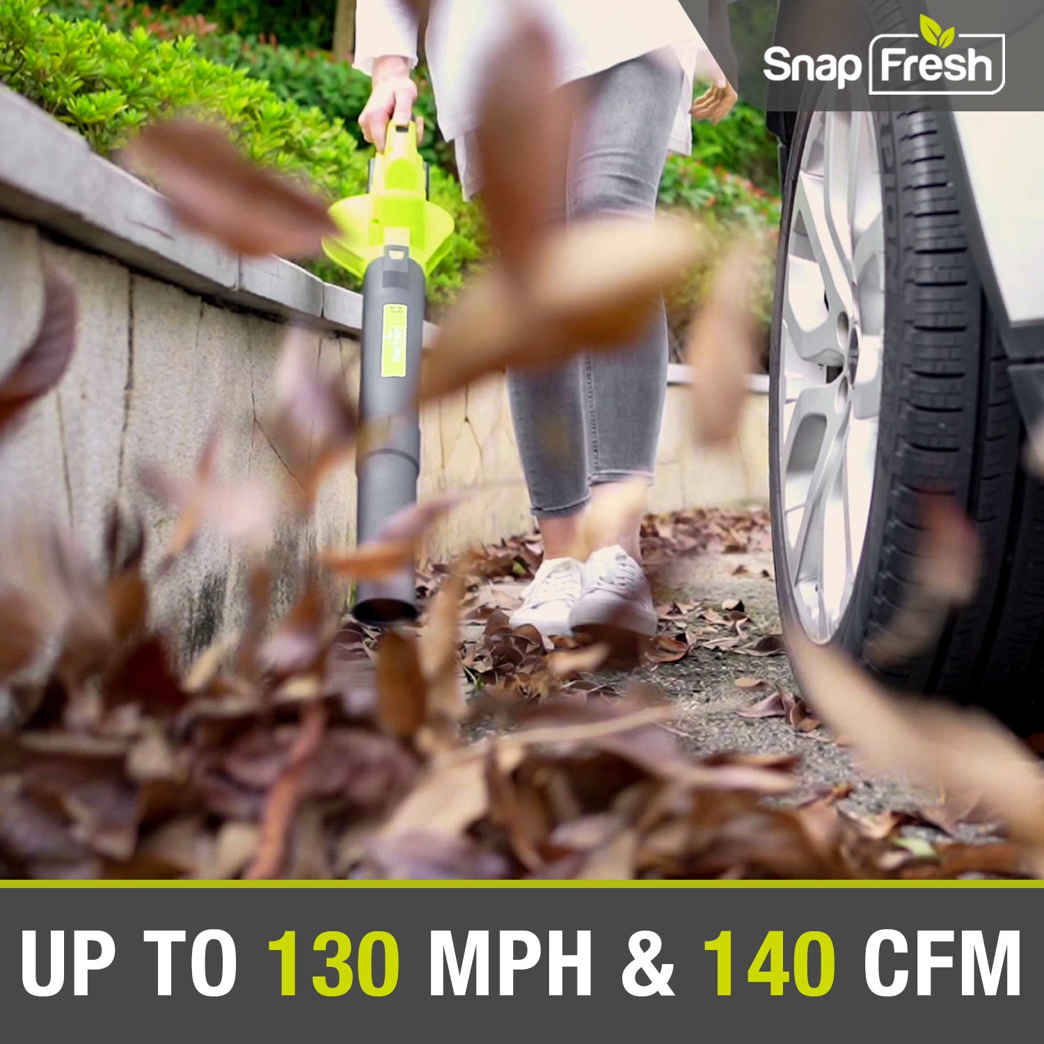 20V Cordless Leaf Blower(140CFM/130MPH) , 4.0Ah Li-Ion Battery And Charger (BBT-YOR01)