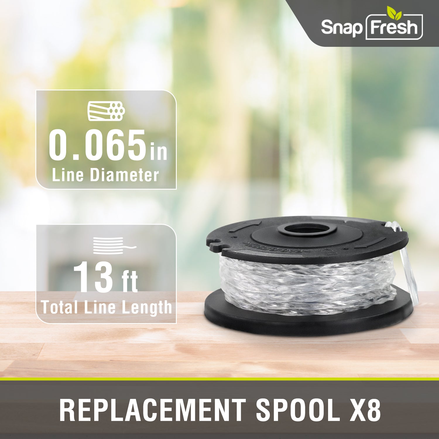 20V Cordless String Trimmer Replacement Spool Line-8pcs