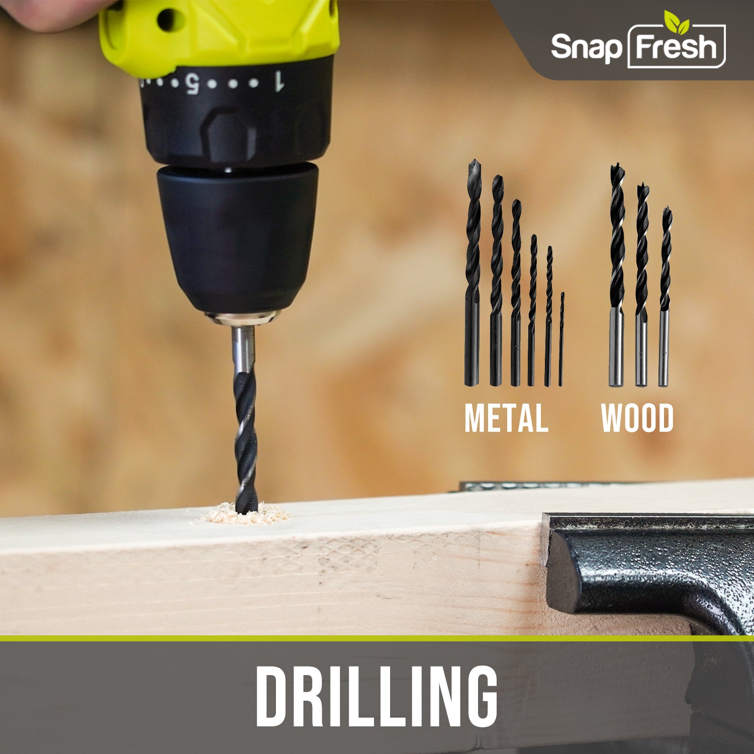 Cordless Power Drill - 20V, 2.0Ah, Li-ion Battery – SnapFresh