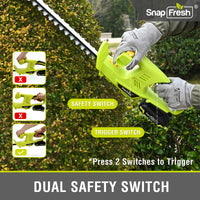 SnapFresh 20V Cordless Hedge Trimmer 18”
