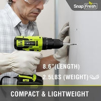 SnapFresh 20V Cordless Hammer Drill