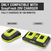 SnapFresh 20V 6.0Ah Lithium Ion Battery