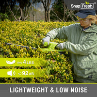 SnapFresh 20V Cordless Hedge Trimmer 18”