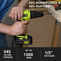 SnapFresh 20V Cordless Hammer Drill