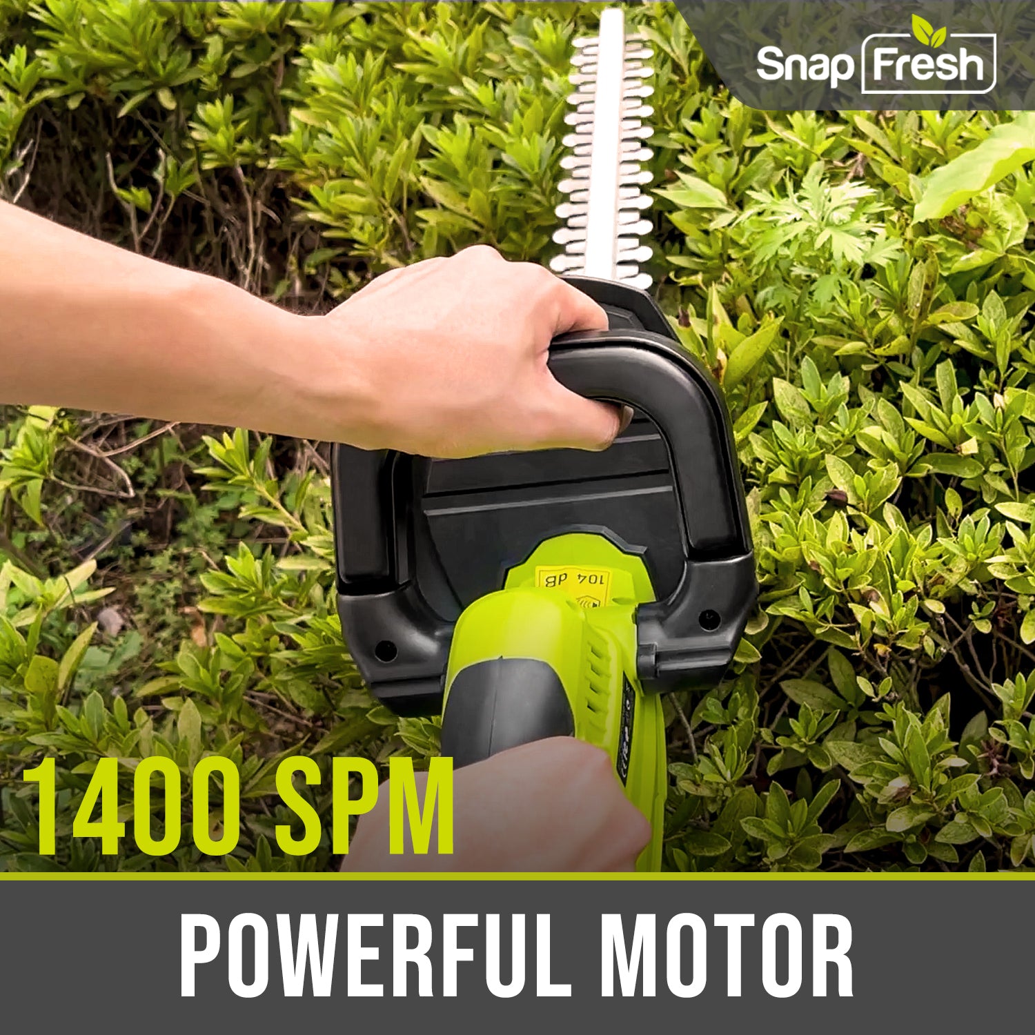 Cordless Hedge Trimmer- 20V, 2.0Ah, Li-ion Battery – SnapFresh