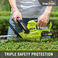 20V Cordless Hedge Trimmer with 2.0Ah Li-ion Battery and Charger (BBT-YOD01)