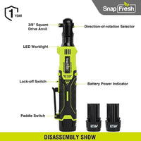 12V Cordless Electric Ratchet Wrench