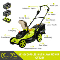 SnapFresh 40V Cordless Lawn Mower(GY2254)