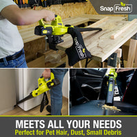 20V Cordless 2-in-1 leaf blower/Vacuum (130CFM/120MPH), 4.0Ah Li-ion Battery and Charger (BBT-YOR03)