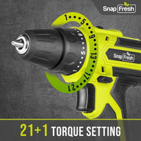 SnapFresh 20V Cordless Drill Driver Kit