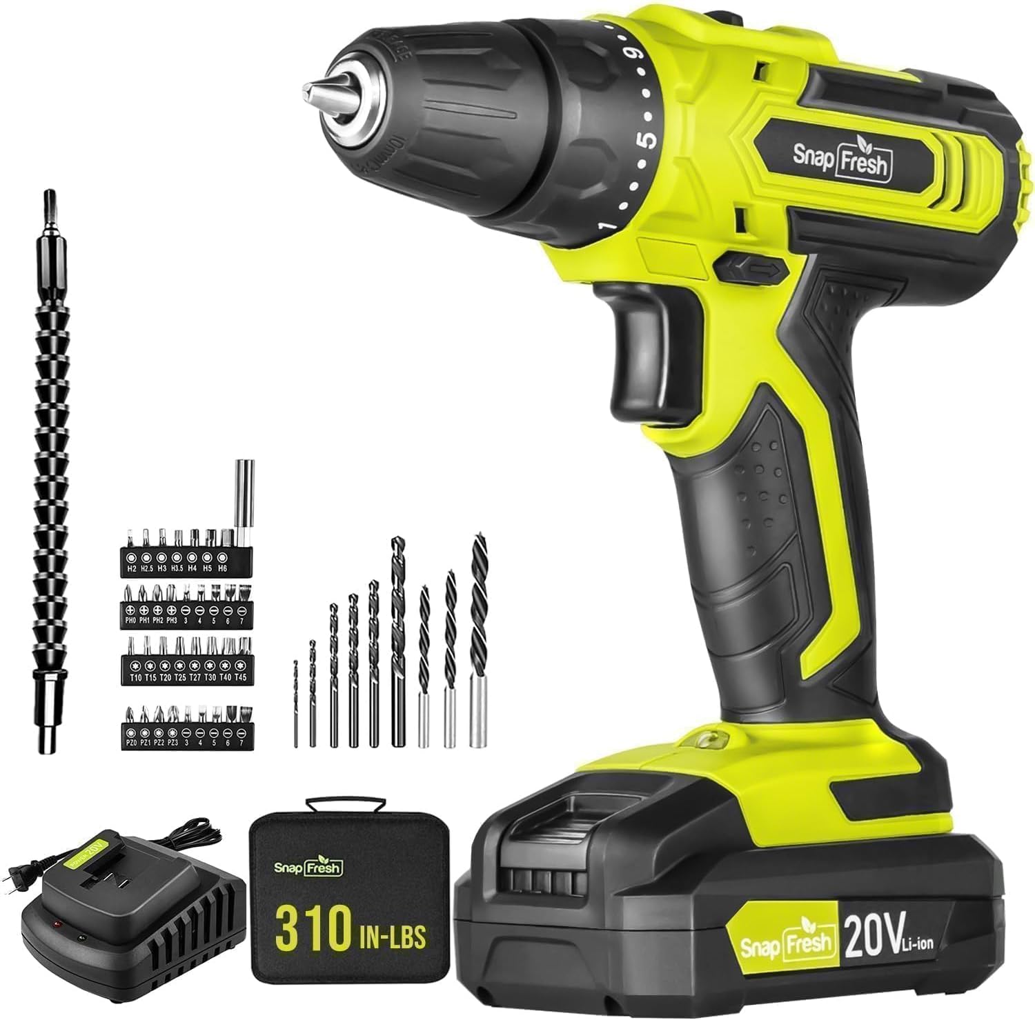 20V Power Drill with 2.0Ah Li-ion Battery and Charger (BBT-JOZ57C)