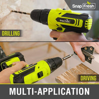 SnapFresh 20V Cordless Drill Driver Kit