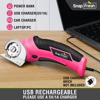 SnapFresh 4V Cordless Electric Mini Cutter (EC0601 Pink)
