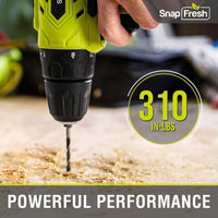 SnapFresh 20V Cordless Drill Driver Kit