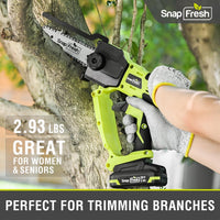20V Cordless 5 Inch Mini Chainsaw, 2.0Ah Li-Ion Battery And Charger (MC4501)