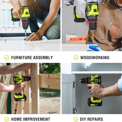 SnapFresh 20V Brushless Cordless Drill Driver