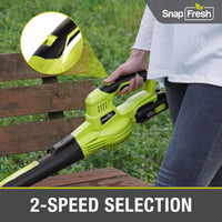 20V Cordless Leaf Blower(140CFM/130MPH) , 2.0Ah Li-Ion Battery And Charger (BBT-YOR01)