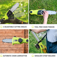 SnapFresh 20V Cordless Pole Saw