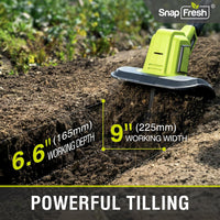 20V Cordless Tiller Cultivator with 4.0AH Battery and Fast Charger