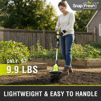 20V Cordless Tiller Cultivator with 4.0AH Battery and Fast Charger