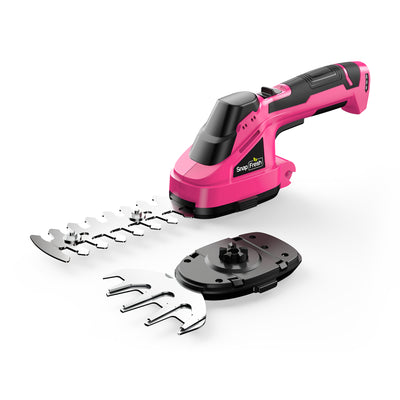 SnapFresh Cordless Grass Shears & Bush Trimmer - Pink