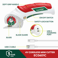 SnapFresh 4V Cordless Electric Scissors - Jingle Cut